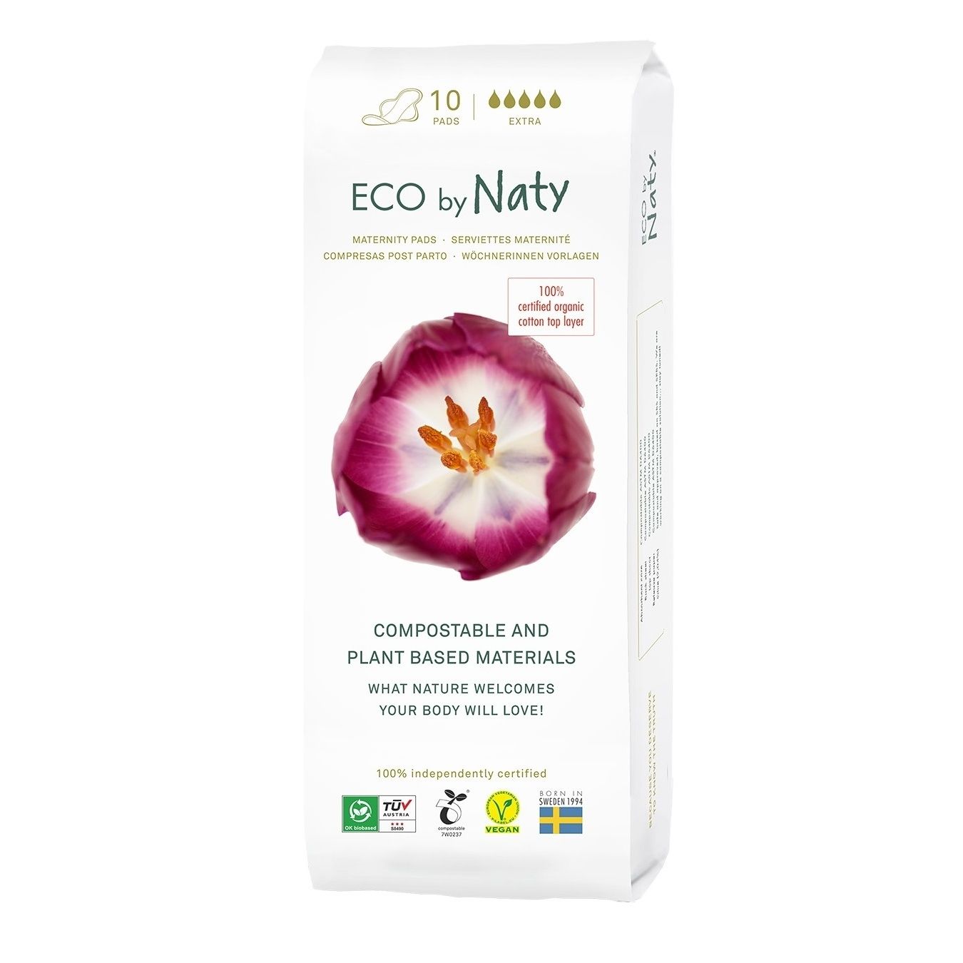 Dámské mateřské vložky Eco by Naty 10 ks