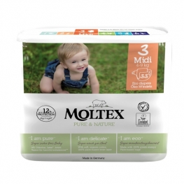 Plenky Moltex Pure & Nature – Midi 4–9 kg (33 ks)