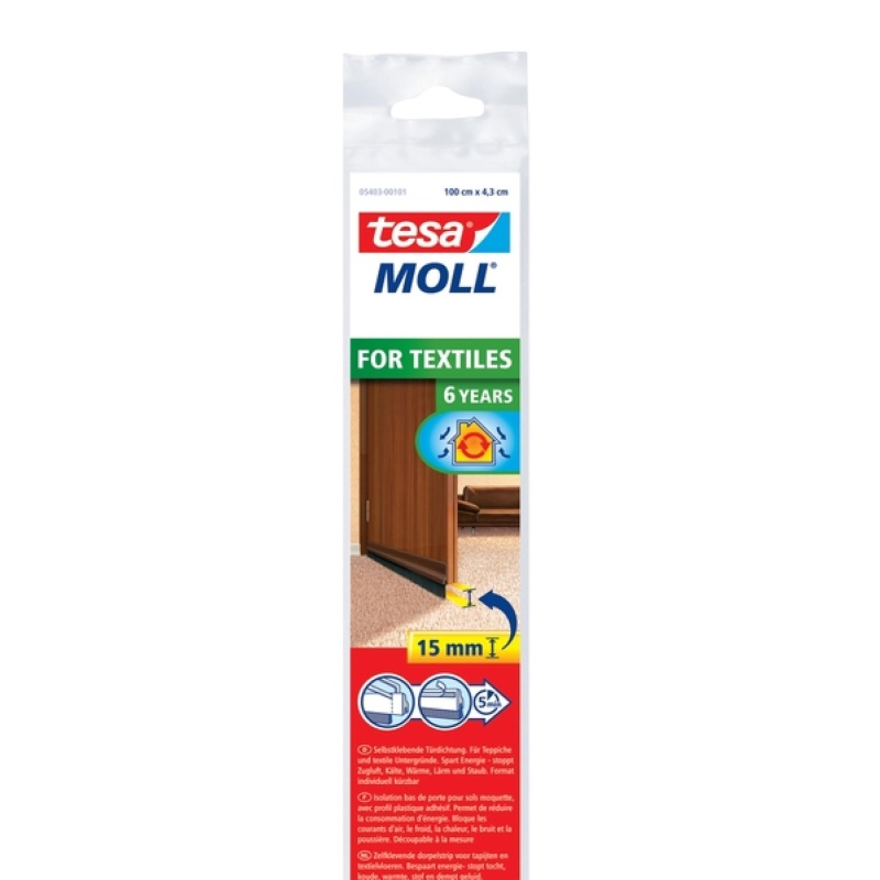 Tesamoll® - Kartáčová lišta pod dveře na koberce