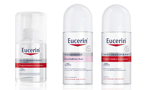 Deodoranty Eucerin pro citlivou a atopickou pokožku