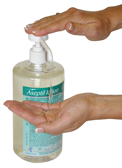 Dezinfekční mýdlo bez alergií Stéridine Aseptil Lotion