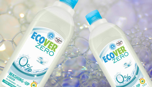 Parfém neobsahuje například přípravek na nádobí Ecover Zero