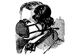 Dobová ilustrace respirátoru